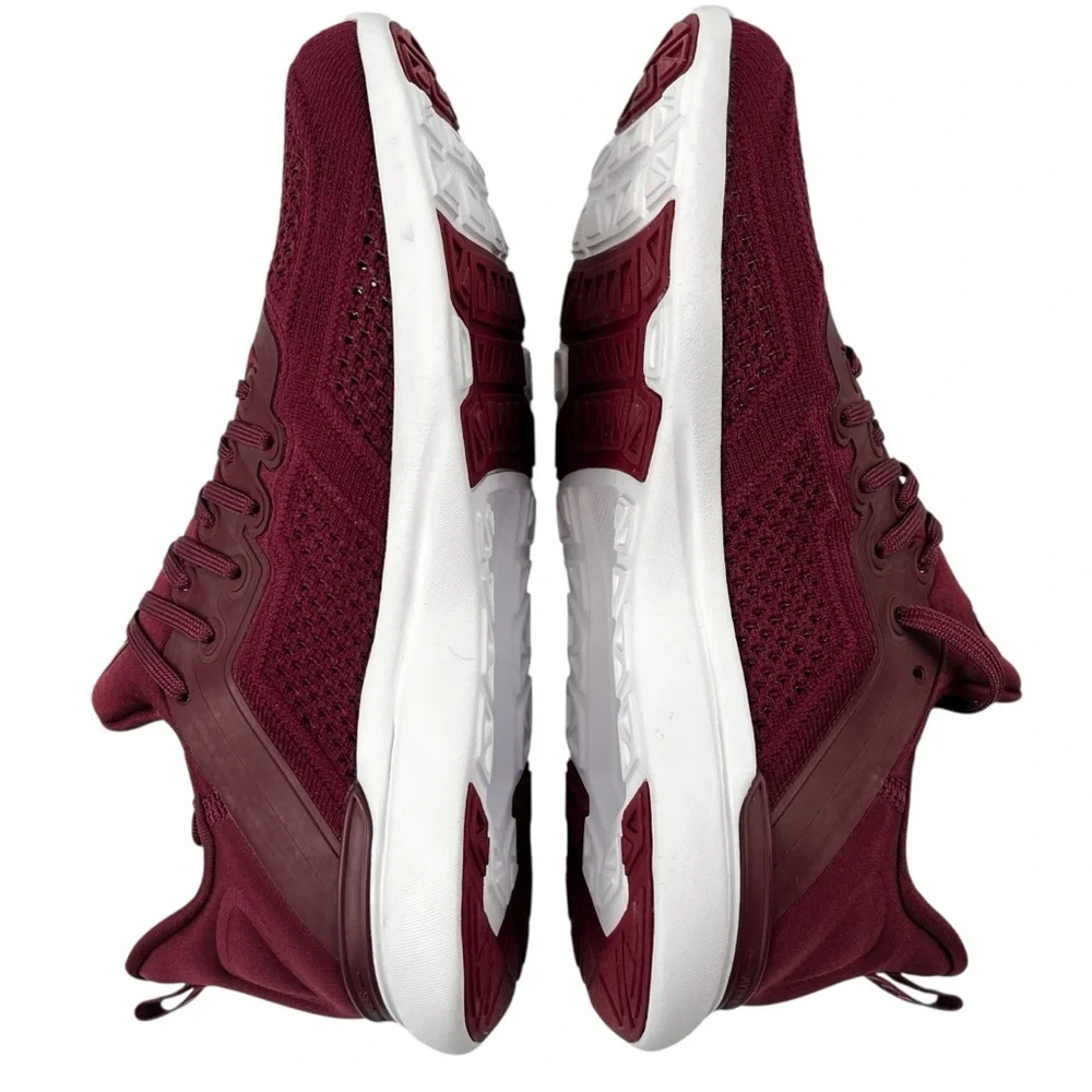 APL TechLoom Tracer Knit Low Top Shoe Burgundy Women 8.5 39 New Without Box